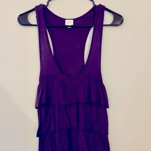 Long ruffled tank top[Talula]